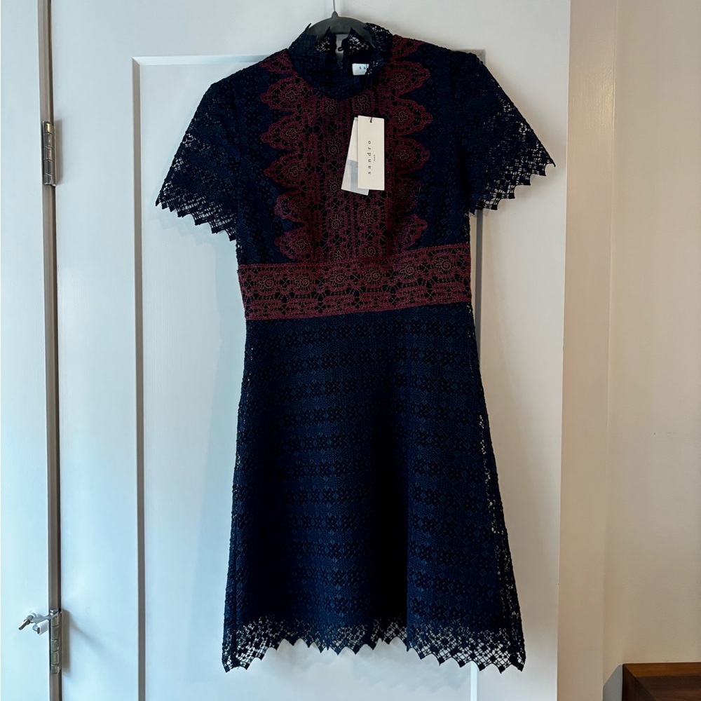 New with tags - Sandro Navy Cocktail Dress